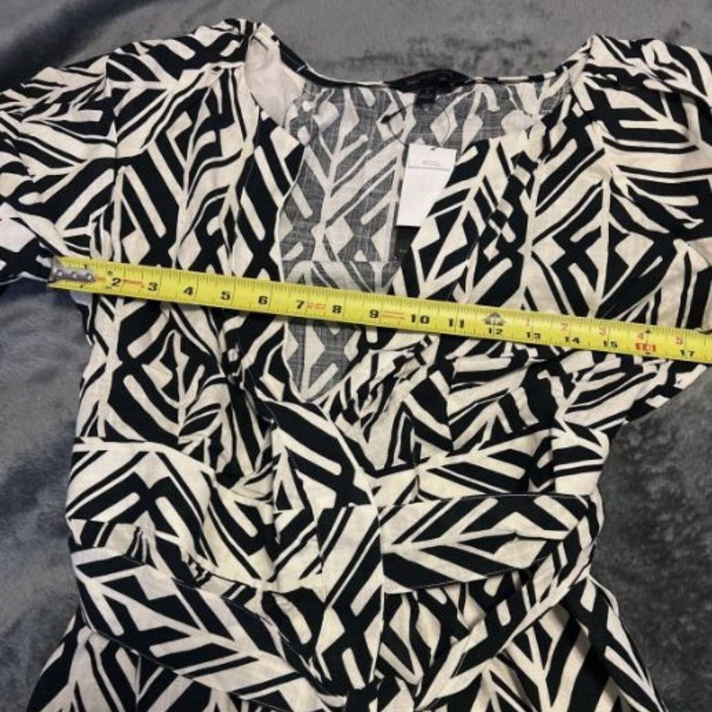 Banana Republic-Blouson-Sleeve Midi Dress Tall Size S - Picture 4 of 6